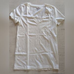 J.Crew Factory NWT Slub Cotton Tee XS H5967 White